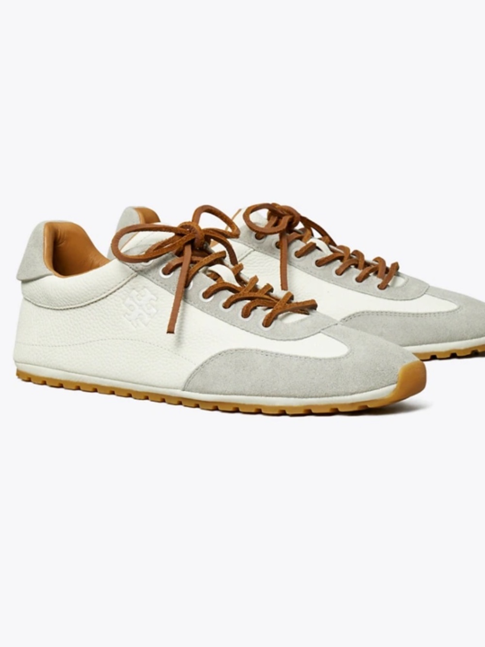 Tory Burch Field Sneaker Blanc/Loutre Gray/Loutre Gray
